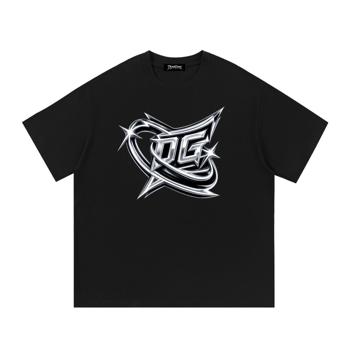 DeadGame Chrome Collection | Snow-Washed Oversized Tee