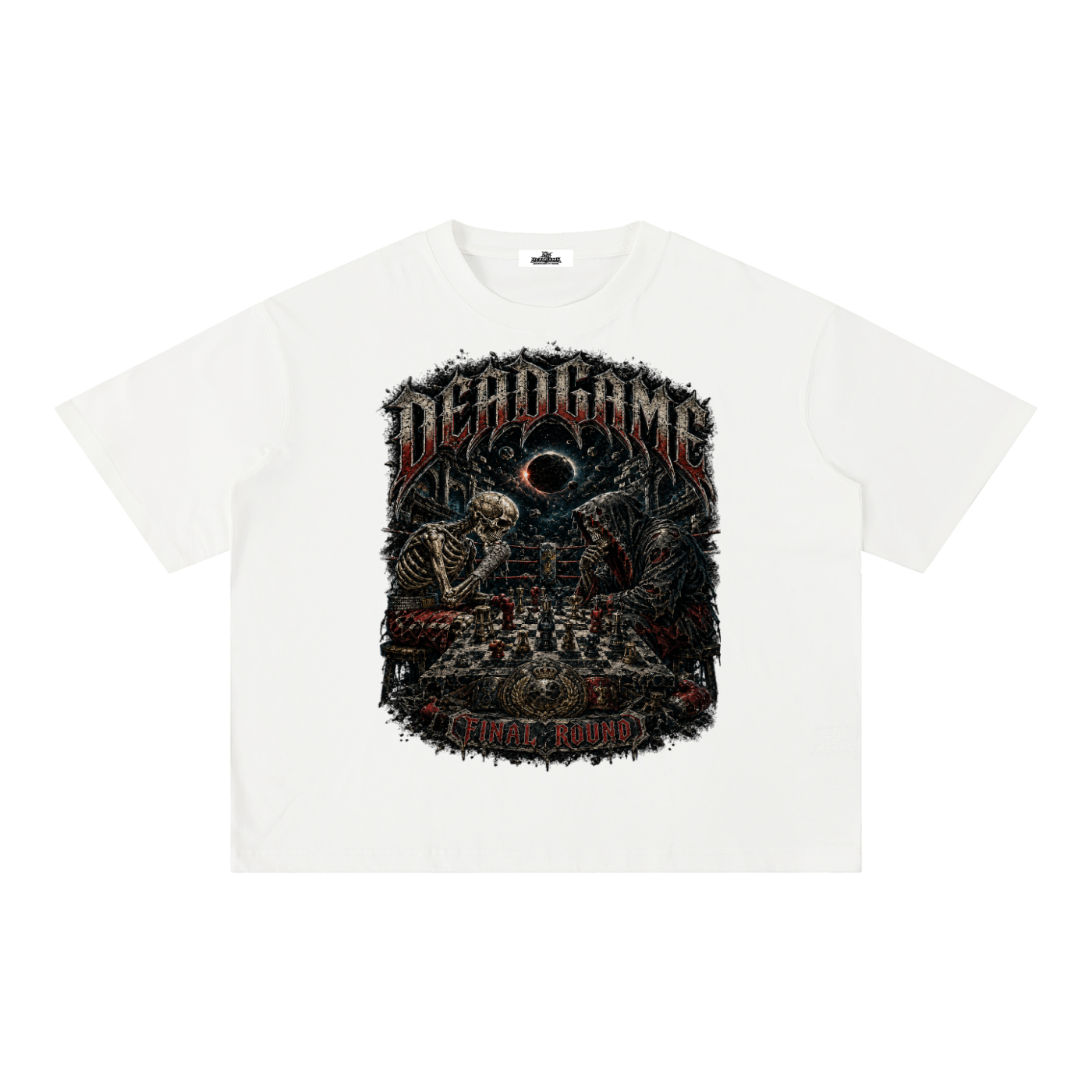 DeadGame Checkmate Mineral Wash Boxy Tee