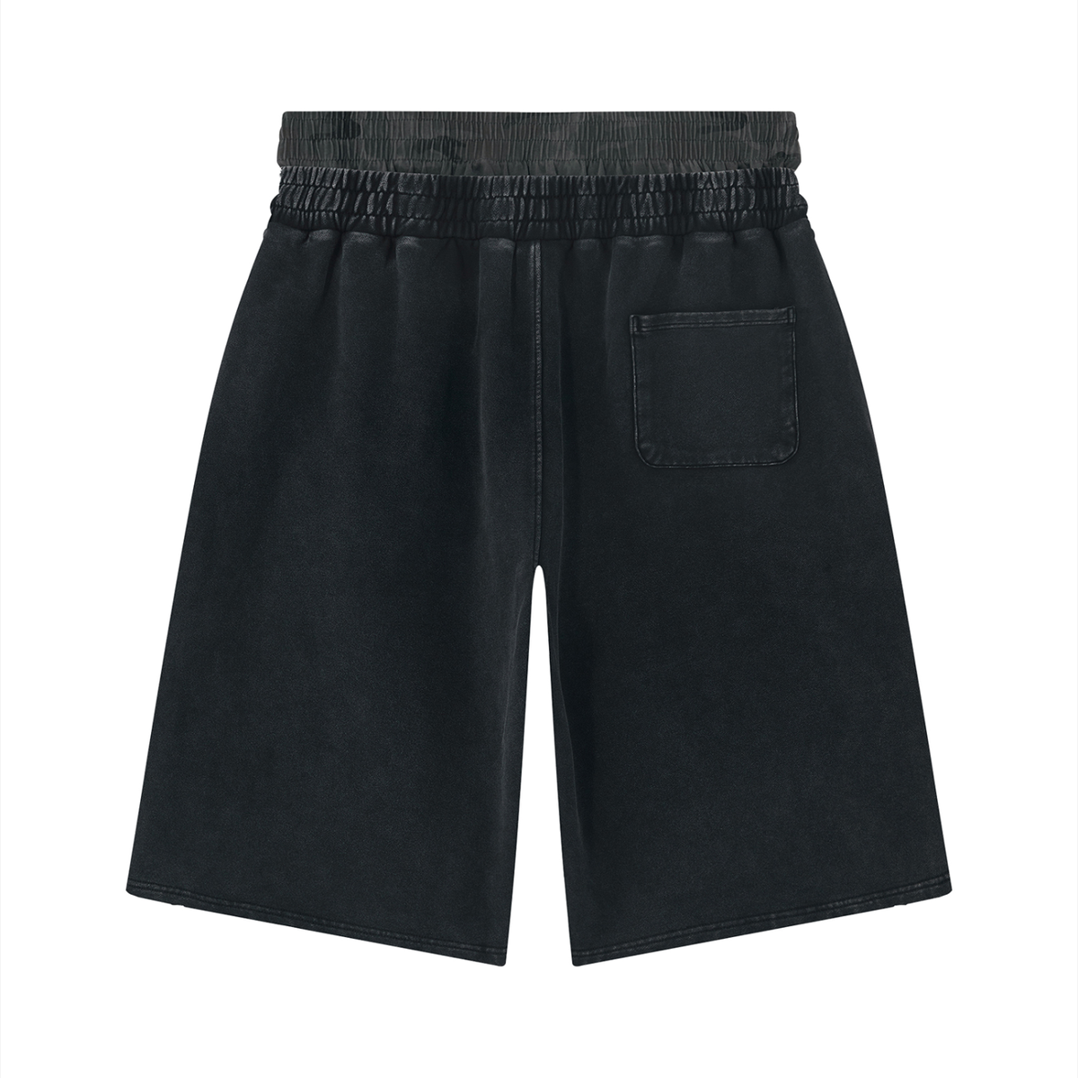 DeadGame Vintage Wash Distressed Wide-Leg Shorts