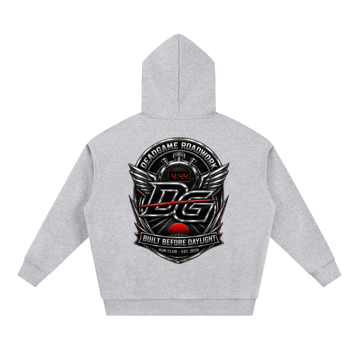DeadGame Run Club “Built Before Daylight” Essential Heavyweight Hoodie