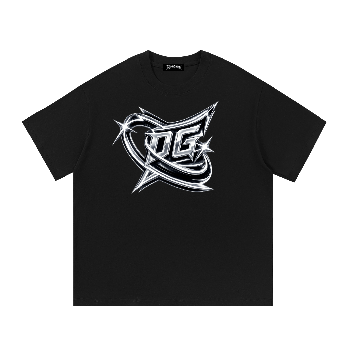 DeadGame Chrome Collection | Snow-Washed Oversized Tee